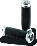 Performance Machine Contour Renthal Wrapped Grips - Chrome - 0063-2020-CH