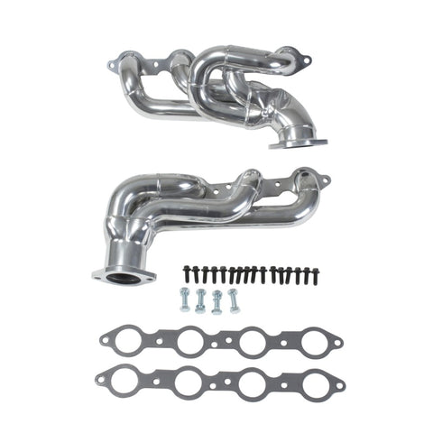 BBK 10-15 Camaro LS3 L99 Shorty Tuned Length Exhaust Headers - 1-3/4 Silver Ceramic - 40200