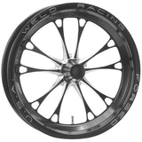 Weld V-Series 1-Piece 15x3.5 / Strange Spindle MT / 1.75in. BS Black Wheel - Non-Beadlock - 84B-15001