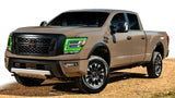 Oracle 21-22 Nissan Titan RGB+W Headlight DRL Upgrade - ColorSHIFT w/ RF Controller - 1463-330