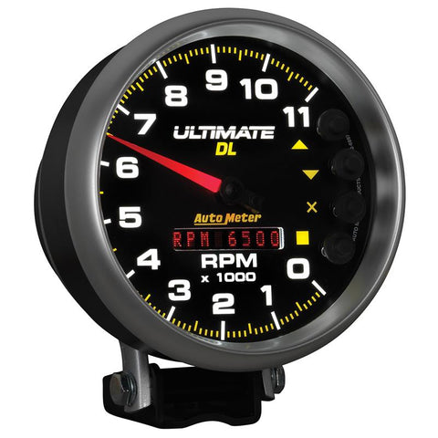 Autometer 5 inch Ultimate DL Playback Tachometer 11000 RPM - Black - 6897