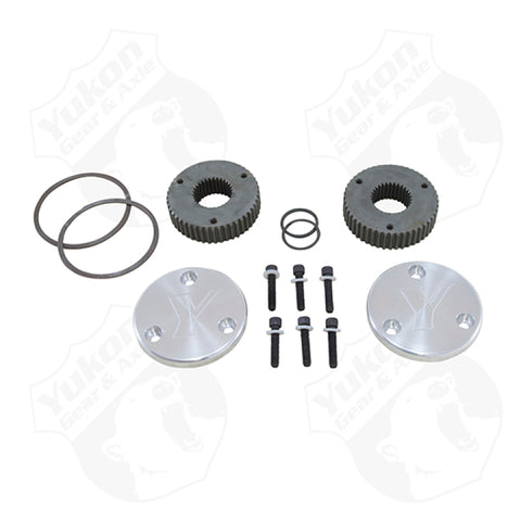 Yukon Gear Hardcore Drive Flange Kit For Dana 44 / 30 Spline Outer Stubs. Yukon Engraved Caps - YHC50001