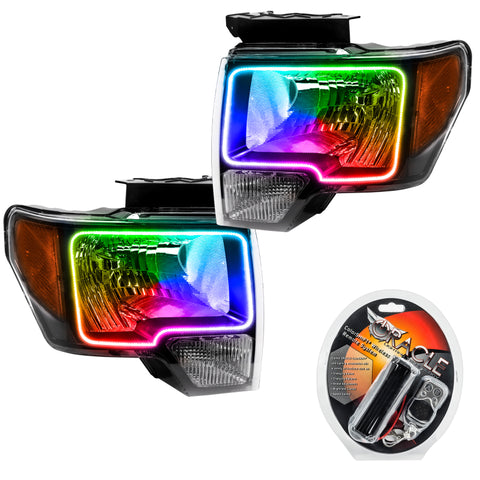 Oracle 09-14 Ford F-150 LED HL - Black - ColorSHIFT - 7188-330