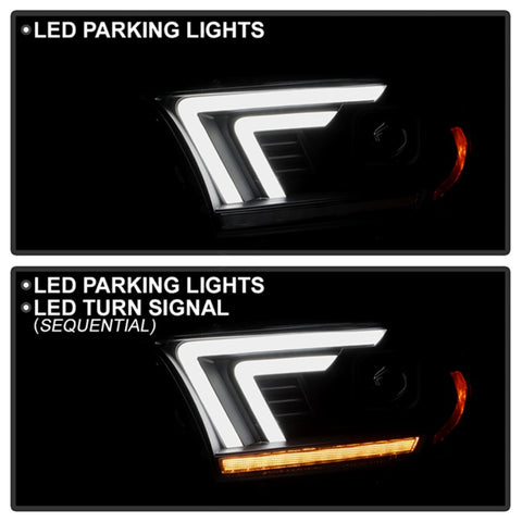 Spyder 11-13 Dodge Durango (HID Model Only) Projector Headlights - Black PRO-YD-DDU11HIDSI-BK - 5088680
