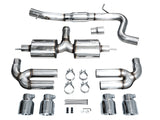 AWE Tuning 22-24 Audi 8Y S3 Touring Edition Exhaust - Chrome Silver Tips - 3015-42897