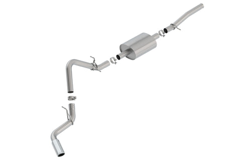 Borla 2019 Silv/Sierra C/B Exhaust S-Type 1500 5.3L V8 AT 2&4WD 2DR REG. CAB, STD. BED WB 126 - 140805