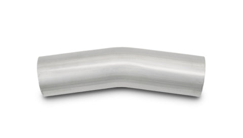 Vibrant 2.25in O.D. T304 SS 15 deg Mandrel Bend 5in x 5in leg lengths (3.375in Centerline Radius) - 13128