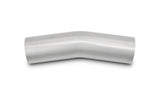 Vibrant 3in O.D. T304 SS 15 deg Mandrel Bend 5in x 5in leg lengths (5in Centerline Radius) - 13132
