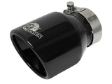 aFe MACH Force-Xp 3in to 2-1/2in Stainless Steel Axle-Back Black Exhaust - 15-17 Volkswagen GTI - 49-36417-B
