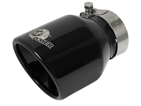 aFe MACH Force-Xp 3in to 2-1/2in Stainless Steel Axle-Back Black Exhaust - 15-17 Volkswagen GTI - 49-36417-B