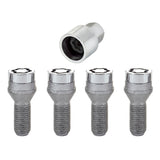McGard Wheel Lock Bolt Set - 4pk. (Cone Seat) M14X1.5 / 17mm Hex / 27.5mm Shank Length - Chrome - 27222