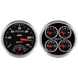 Autometer 5inch Kit Box - Tach Speedo Combo / Oil Pressure / Water Temp / Volt / Fuel Level - 1204