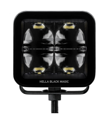 Hella Universal Black Magic 3.2in L.E.D. Cube Kit - Spot Beam - 358176821