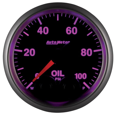 Autometer Elite 52mm Oil Pressure Peak and Warn Gauge w/ Electronic Control - 5652