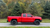 Fishbone Offroad 07-18 Chevrolet Silverado 1500/2500/3500 Double Cab Oval Side Steps -Black Textured - FB21382