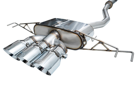 AWE Tuning 2023 Honda Civic Type R FL5 Touring Edition Exhaust w/ Triple Chrome Silver Tips - 3015-52287