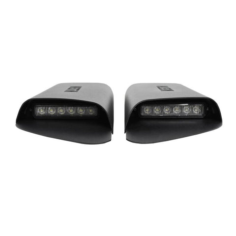 Westin 18-20 Jeep Wrangler JL 2dr LED Hood Scoops - Textured Black - 62-41115