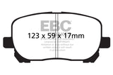 EBC 02-08 Pontiac Vibe 1.8 Greenstuff Front Brake Pads - DP21637
