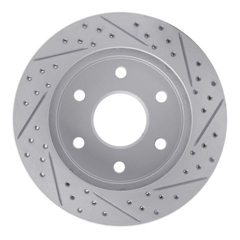 R1 06-10 Hummer H3T Front Right Drilled & Slotted Geo-Carbon Rotor - 830-93000R