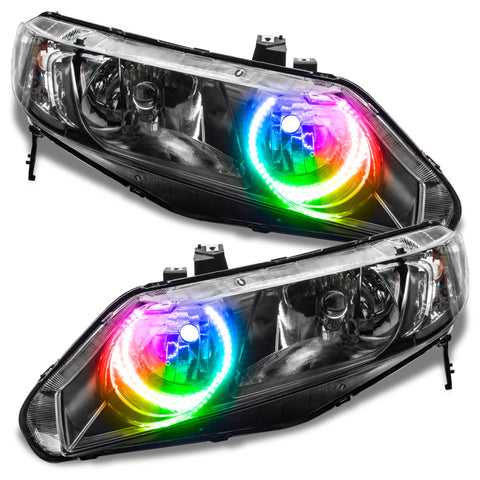 Oracle Honda Civic Sedan 06-11 Halo Kit - ColorSHIFT w/ Simple Controller - 1333-504