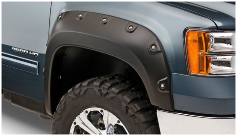 Bushwacker 07-10 GMC Sierra 3500 Fleetside Boss Pocket Style Flares 4pc Excludes Dually - Black - 40943-02