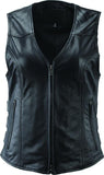 Kuryakyn Leather By River Road Plains Leather Vest Black Womens - Small - 094412