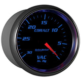 Autometer Cobalt 2-5/8in. / 0-30 IN HG / Mechanical Vacuum Gauge - 7984