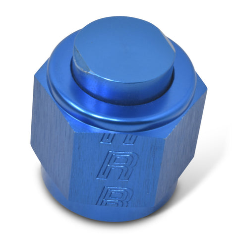 Russell Performance -8 AN Flare Cap (Blue) - 661970