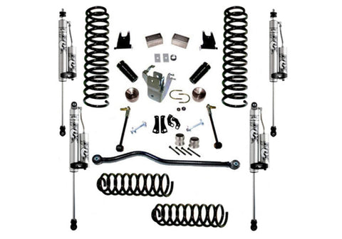 Superlift 07-18 Jeep Wrangler JK Unlimited 4in Lift Kit w/ Fox 2.0 RESI Shocks - K928FX