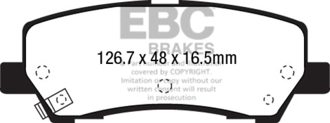 EBC 15+ Ford Mustang 2.3 Turbo Redstuff Rear Brake Pads - DP33041C