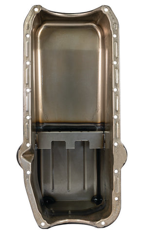 Moroso Pre-80 Chevrolet Small Block (w/Driver Side Dipstick) Wet Sump 7qt 9.5in Steel Oil Pan - Blk - 20160