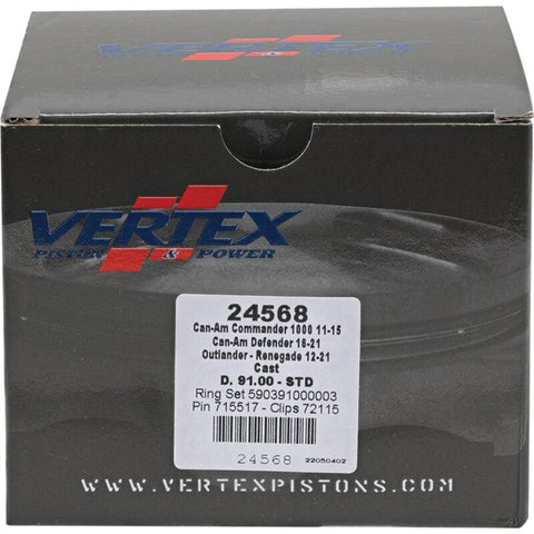 Vertex Piston 11-19 Can-Am Commander 1000 1000cc Cast Replica Piston Kit - 24568