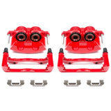 Power Stop 98-02 Chevrolet Camaro Front Red Calipers w/Brackets - Pair - S4692