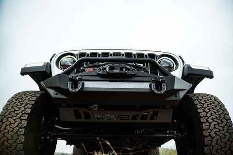 DV8 Offroad 07-23 Jeep Wrangler JK/JL & Gladiator JT FS-1 Series Stubby Front Bumper - FBJL-11