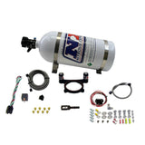Nitrous Express 11-15 Ford Mustang GT 5.0L Coyote 4 Valve Nitrous Plate Kit (50-200HP) w/10lb Bottle - 20948-10