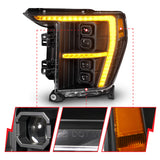 ANZO 21-23 Ford F-150 (w/Factory Halogen) Z-Series Full LED Proj Headlights - Pass. Side ONLY - 111593X-R