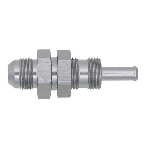 DeatschWerks 8AN Male Flare to Straight 5/16in Single Hose Barb - Anodized DW Titanium - 6-02-0743