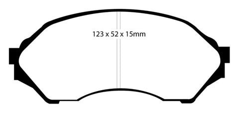 EBC 99-02 Mazda Protege 1.6 Redstuff Front Brake Pads - DP31302C