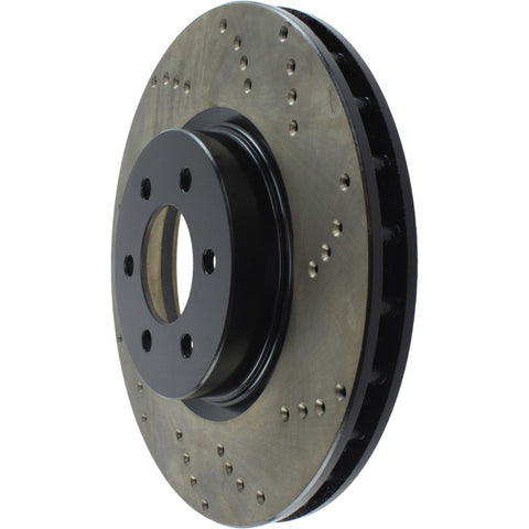 StopTech 92-02 Dodge Viper Drilled Front Left Cryo Rotor - 128.63036CL