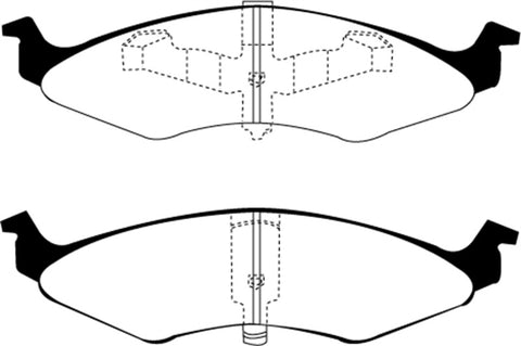 EBC 94-96 Dodge Neon 2.0 (4 Stud Wheels) Yellowstuff Front Brake Pads - DP41202R
