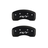 MGP 4 Caliper Covers Engraved Front & Rear RT Red finish silver ch - 12192SRT1RD