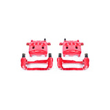 Power Stop 05-06 Saab 9-2X Front Red Calipers w/Brackets - Pair - S2682