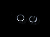 ANZO 2000-2004 Infiniti I30 Projector Headlights w/ Halo Black - 121077