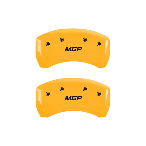 MGP Rear set 2 Caliper Covers Engraved Rear MGP Yellow finish black ch - 10203RMGPYL