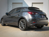 aFe Takeda 2-1/2in 304 SS Cat-Back Exhaust w/ Blue Flame Tips 14-18 Mazda 3 L4 2.0L/2.5L - 49-37015-L