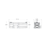 Superwinch 5500 LBS 12V DC 1/4in x 60ft Synthetic Rope S5500 Winch - 1455201