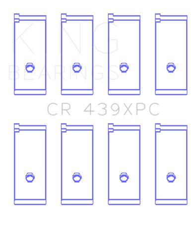King Honda B18A1/B18B1 pMaxKote Performance Rod Bearing Set - CR439XPC