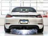 AWE Tuning Porsche 718 Boxster / Cayman Touring Edition Exhaust - Diamond Black Tips - 3015-33080