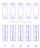 King Engine Bearings Mazda FE 2.0L Main Bearing Set - MB5359AM