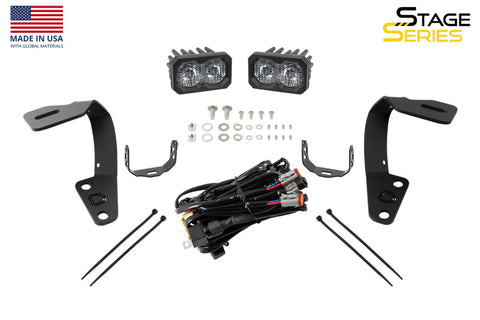 Diode Dynamics 10-21 Toyota 4Runner SS3 LED Ditch Light Kit - Sport Yellow Combo - DD6747